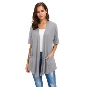 Women's Open Front Lightweight Cardigan - Size Small